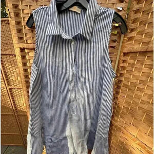 Chrysanthemum Striped Romper - Large